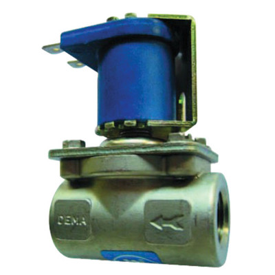 Solenoid Valve, 3/8in FPT, Normally Closed, 24V, Stainless Steel Body, DEMA 463PS.3