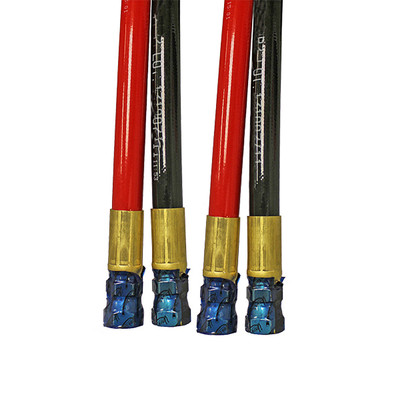 Hose Assembly, 42in L Black Hose, 40in L Red Hose from Fitting to Fitting, Flex-Flo