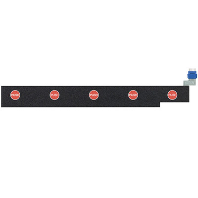 Vending Black and Red Strip Switch Pad for Electronic Vender Models 599 and 899, Laurel 899-20