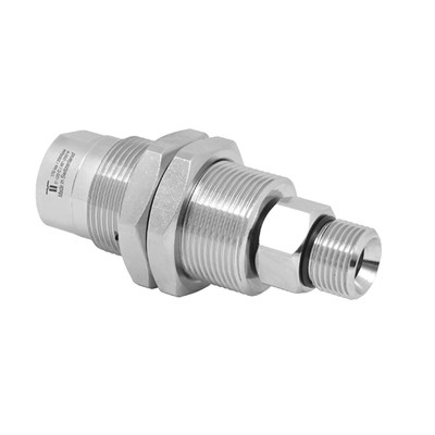 Mosmatic Swivel, 1/4in FPT x G3/8 Metric, 2500PSI, 250°F, 2000RPM, Stainless Steel, DXG Series 37.063