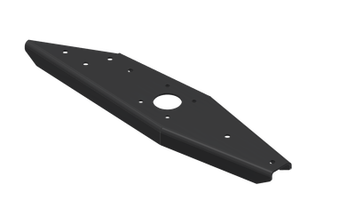 Elbow for Grill Brush DS Top, PS Bottom, Black Powder Coated