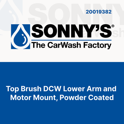 Top Brush DCW Lower Arm and Motor Mount, Powder Coated