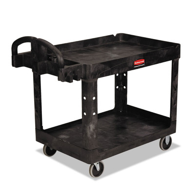 2-Shelf Heavy-Duty Utility Cart, 45.25in x 25.87in x 33.25in