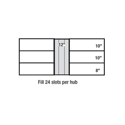 Sonnys Replacement NeoGlide for Hanna Side Washer Rocker 12in x 28in, 1 Hub