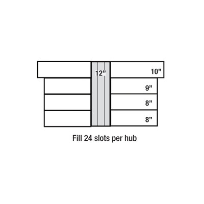 Sonnys Replacement NeoGlide for Hanna Side Washers 12in x 35in, 1 Hub