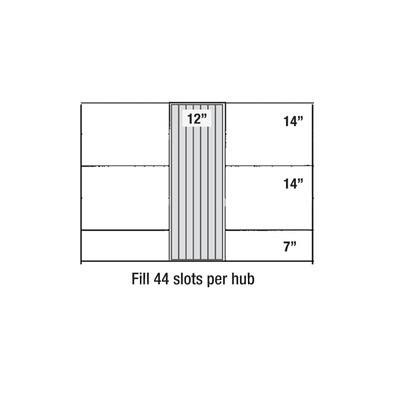 Sonnys Replacement PermaColor Cloth Straight Cut for Hanna Side Washers, 35in x 12in, 1 Hub