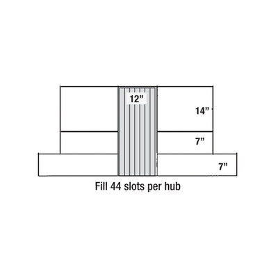 Sonnys Replacement PermaColor Cloth for Hanna Side Washer, 28in x 12in, 1 Hub