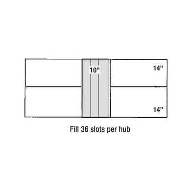 Sonnys Replacement PermaColor Cloth for Peco PE128 Rocker Panel, 28in x 10in, 1 Hub