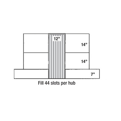 Sonnys Replacement PermaColor Cloth for Hanna Side Washer, 35in x 12in, 1 Hub