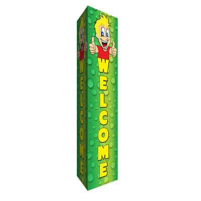 3-Sided Bollard Cover, 10in x 60in, Mr. Foamer