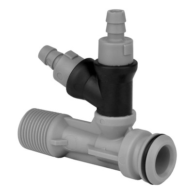 Dual Composite Injector, PC2, 3/8in MPT, 2.0GPM, Gray, 729083