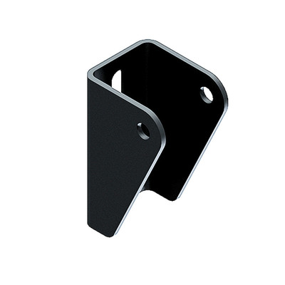 Round Bumper Bracket Mount, Black