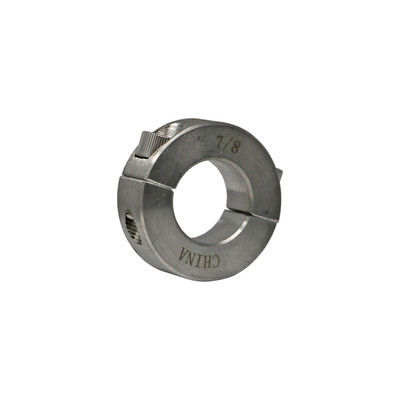 Split Collar, 7/8in, Stainless Steel, 019762