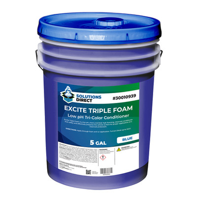 Excite Triple Foam Conditioner Blue, 5-Gallon Pail