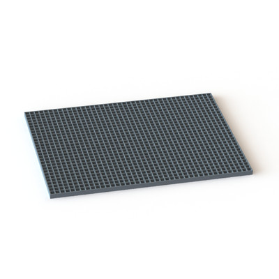 STI 43.75X61.75X1.5 Open DK Grey FRP