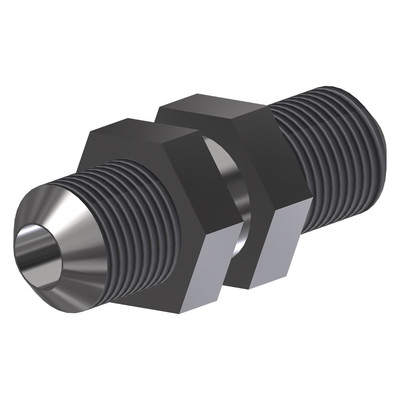 Bulkhead Connector with Nut, 1/2in x 1/2in, 001309