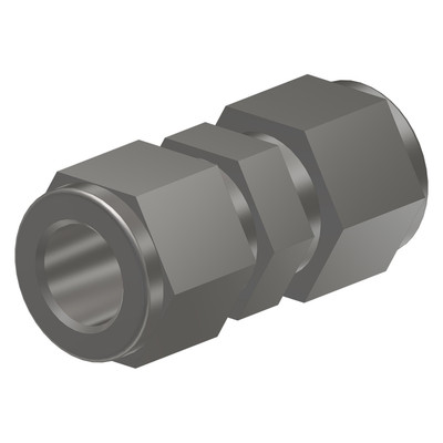 Swagelok Union, 1/2in Tube x 1/2in Tube, Stainless Steel, 001303