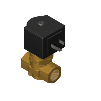 Solenoid Valve, 1/2in 24VAC/DIN, DEMA, 007110