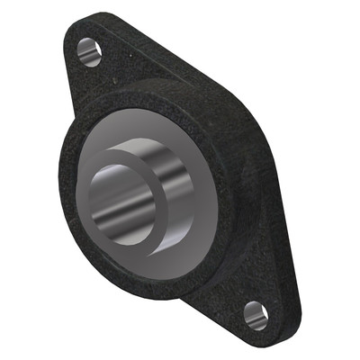Flange Bearing, 2-Bolt, 1-1/2in Shaft Dia. 010358