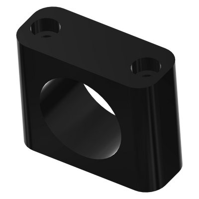 Stauff Clamp, 1-1/4in Pipe, Plastic, Black, 046220