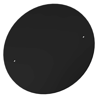 Round Cover for PECO Side Washers, 12in, Plastic, 500022