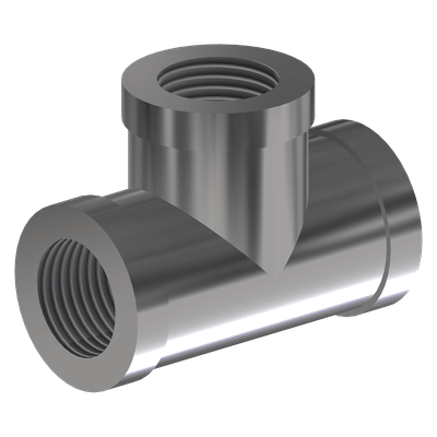 Tee, 1/2 NPT, Stainless Steel, TP304, 600265