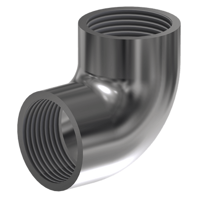 90° Elbow, 3/4 NPT, Stainless Steel, TP304, 990303