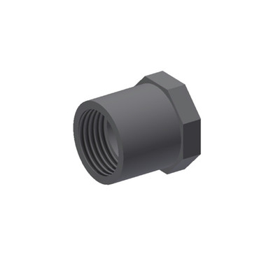 Bushing, 3/4 Socket X 1/2NPT, PVC SCH80, Grey, 999027