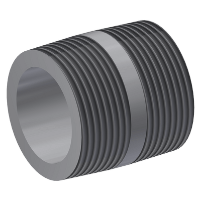 Close Nipple, 1-1/4, PVC, 999159