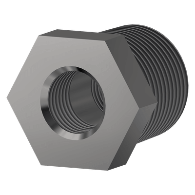 Double Tapped Bushing, 1 X 1/2, Black, 999205