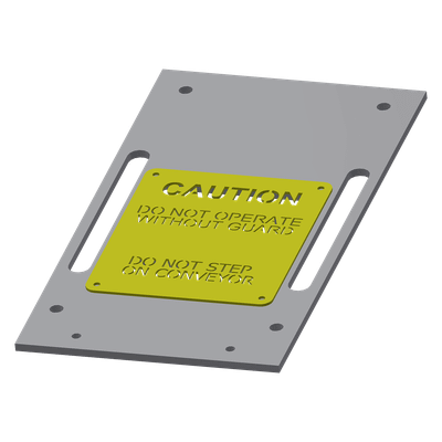 Entrance Trap Door Conveyor Base Plate, Deluxe, Rubber, 510085
