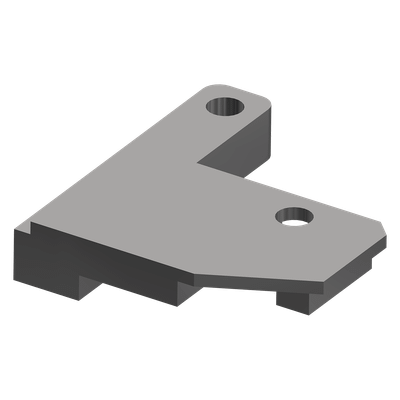 Wrap Around Bracket, PassengerSide Cylinder Extension, Bolt On, Stainless Steel, WA720F/FO, 993971