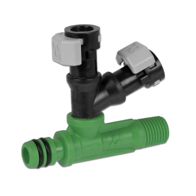 Dual VersaDial Injector, PC1, 1/4in MPT, 5.50GPM, Dark Green, 327125