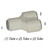 John Guest Two-Way Divider, 3/8in Tube O.D. 150PSI @ 73ºF, Poly, PI2312S