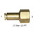 Male Connector, 3/8in Tube x 1/4in FPT, Brass, 20-036