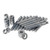 Anchor Kit for SF68 Wrap and Double Jog, 5/8 x 5in, Carbon Steel Zinc-Plated