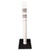 Delineator Post with 8lb Base, 45in H x 4in Dia. White Polyethylene