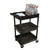3-Shelf Utility Cart with 8 Bottle Holder, 36-1/2in H x 24in W x 18in D