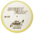 Buffing Foam Pad, 6in Dia. 50 Pores Per Inch (PPI), Flat Pad, Yellow Polyester, S.M. Arnold 44-106