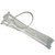 Self-Locking Cable Ties, 7-1/2in L, Pack of 100, Natural, Nylon