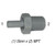 John Guest Stem Adapter, 3/8in Stem x 1/4in MPT, PI051222S