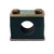 Stauff Clamp Single, 1/2in I.D. for Hydraulic Hose, Green, S-3014S