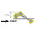 Roller Assembly, Mid 6-Wheel #4 Idler Wheels with Spacers for Sonnys Over-Under Conveyor