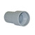 Vacuum Cuff Rigid, 2in I.D. Smooth Nozzle Adapter x 2in I.D. Threaded, Gray for 2in Vacuum Hose