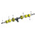 Roller Assembly, 6-Wheel with X458 Carrier Links for Belanger DuraTrans Conveyor BSWR-4
