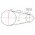 Cogged V-Belt, 73in Outside L, BX70
