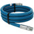 Single Wire Braid Hose Assembly, 3/8in I.D. x 6-1/4ft L with Fittings, Blue