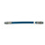 Single Wire Braid Hose Assembly, 3/8in I.D. x 6-1/4ft L with Fittings, Blue