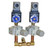 Dual Air Solenoid, 24VAC DIN Sub-Assembly