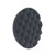 Finishing Foam Waffle Pad, 8in Dia. X 1.375in Thick, Reticulated Polyester Foam, Black, 820WR